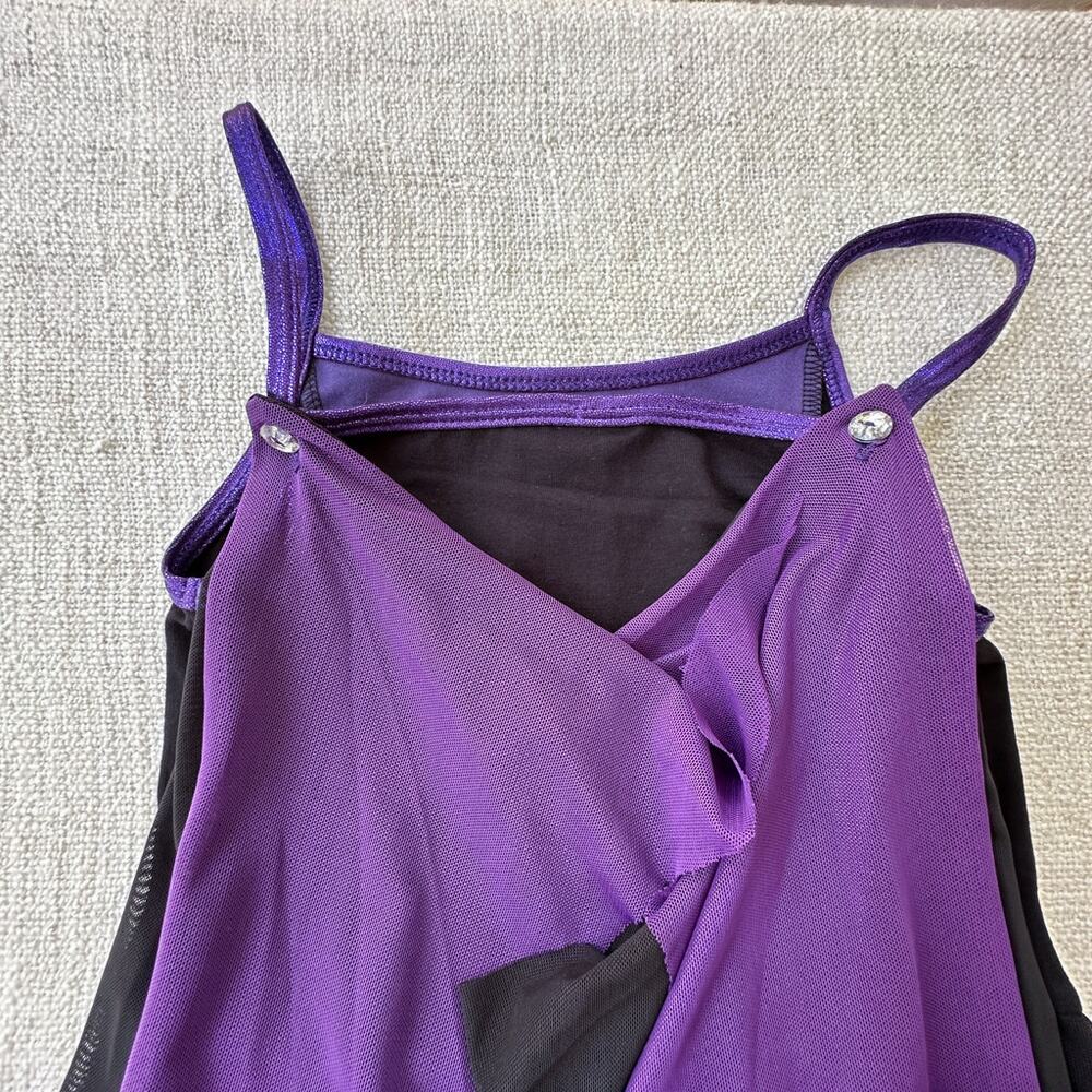 Placard Originals Black & Purple Dress with Removeable Wings EUC 10 - Picture 7 of 8